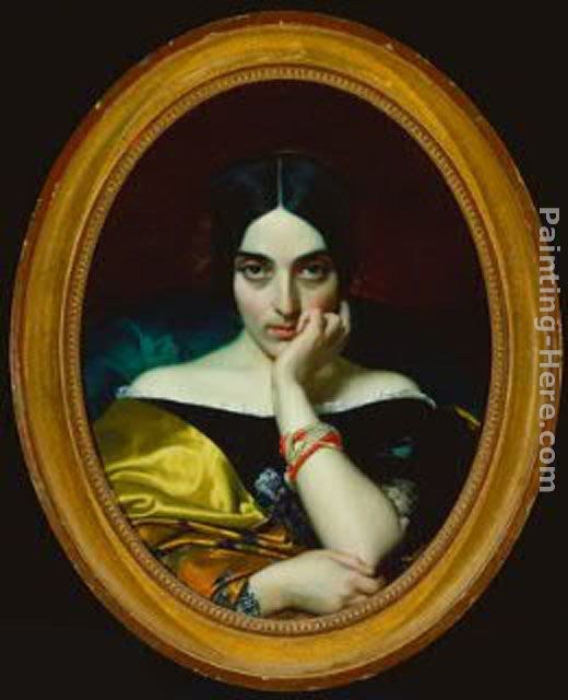Henri Lehmann Portrait de Madame Alphonse Karr
